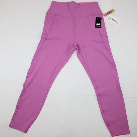 NWT Gottex Ultra Violet Pink Ankle Length Legging M Women Buttery Soft Pocket - Picture 2 of 6